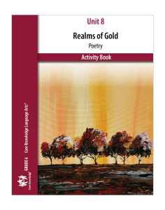 Realms of Gold, Volume 1: CKLA Activity Book