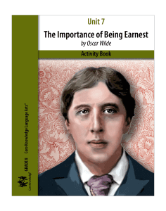 The Importance of Being Earnest: CKLA Activity Book