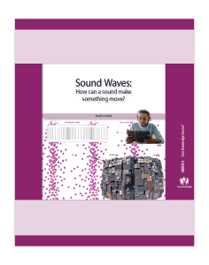 Sound Waves: CKSci Teacher Guide
