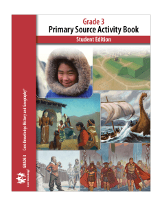 Grade 3 Primary Source Activity Book: CKHG Student Edition